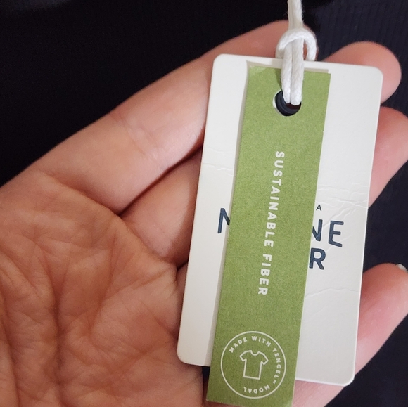 Marine Layer Jersey Knit Black Sleeveless Dress - Picture 5 of 6